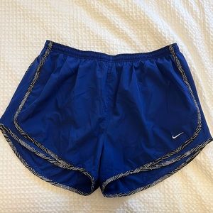 Nike Dri Fit Tempo Running Tempo Running Shorts - Blue with print